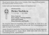 Sochiera, Heinz - Todesanzeige - Ostsee-Zeitung v. 30.05.2020